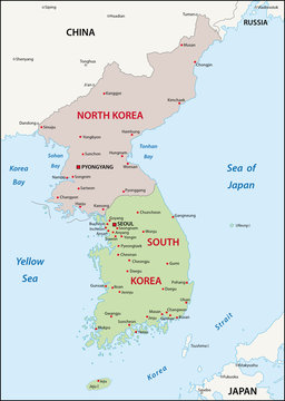 Korean Peninsula map