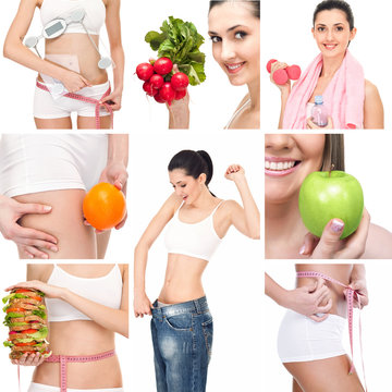 Healthy Lifestyle Collage