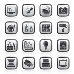 Graphic and website design icons - vector icon set