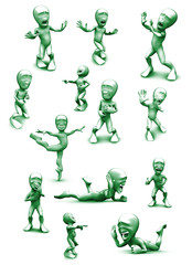 3d person who very frightened, trembling in fear and very loud l