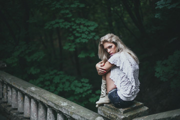 Fototapeta premium Woman in nature