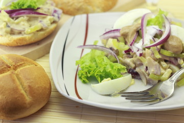 Egg salad with mustard