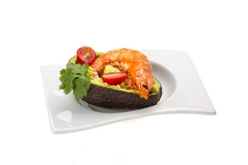 Shrimps and Avocado