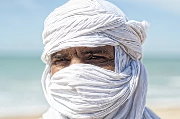 Printed roller blinds Algeria tuareg portrait
