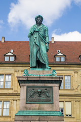 Obraz premium Schillers square in Stuttgart, Germany
