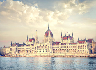 view of the parliament in Budapest