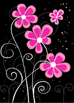 Greeting Card with Flowers