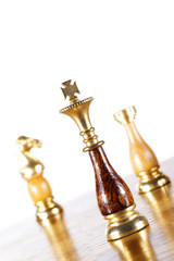 Obraz na płótnie Canvas Chessmen on the Chessboard