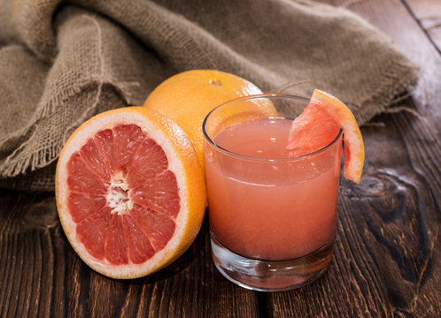 Portion of Grapefruit Juice