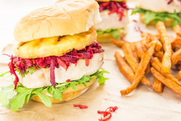 Hawaiian Tuna Burger