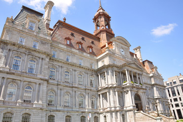 Montreal Old City Hall, Second Empire style, Quebec, Canada