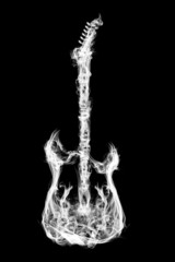 Fire electric guitar
