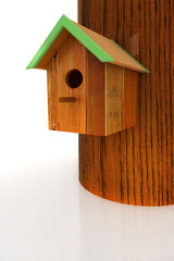 Obraz na płótnie Canvas Nest box birdhouse