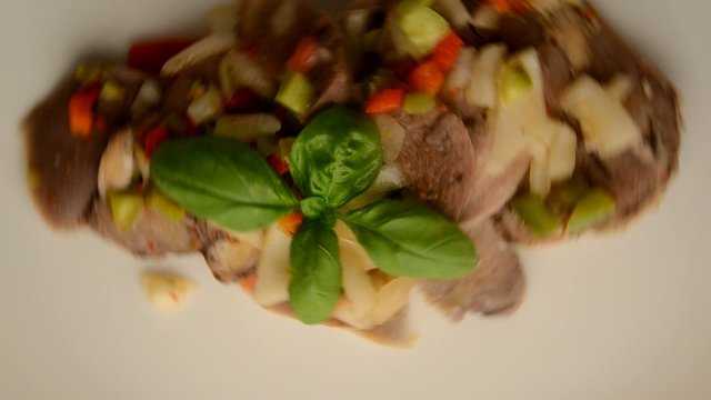 Lengua a la vinagreta