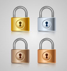 Padlock icons