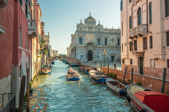 Fototapeta Canals of Venice, Italy