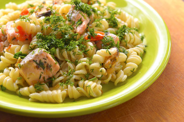 curly pasta