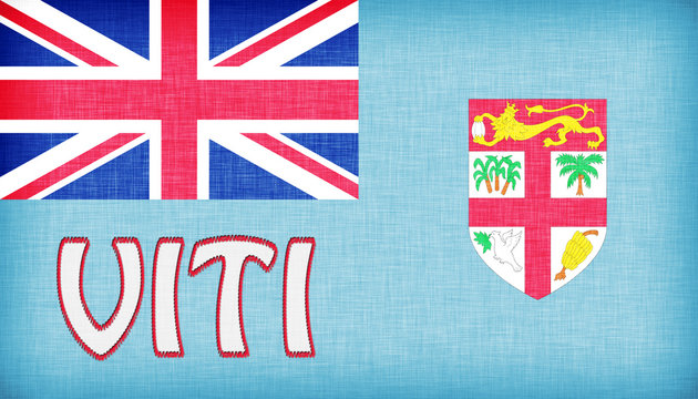 Linen flag of Fiji
