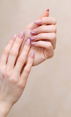 Beautiful Female Hands.Manicure concept