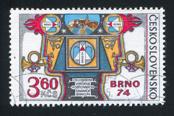 Symbols of postal service