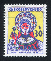 Slovak Girl with Flower