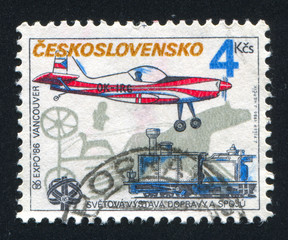 monoplane and locomotive