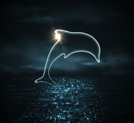 Silhouette de dauphin