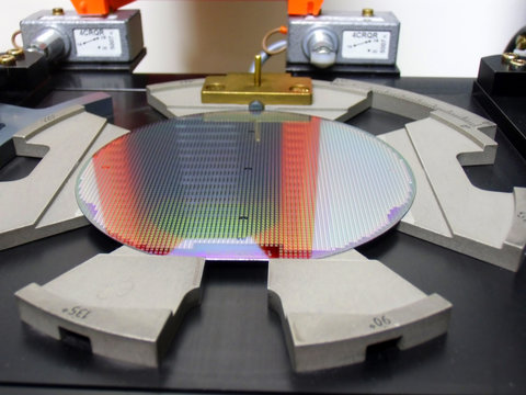 Silicone Wafer In A Tray