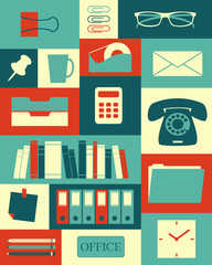 Retro Office Poster