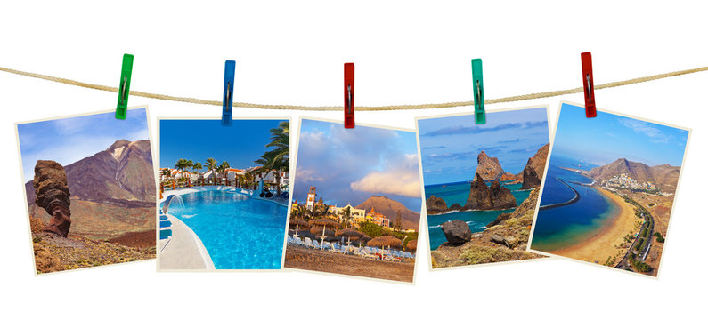 Tenerife island (Canary) photography on clothespins