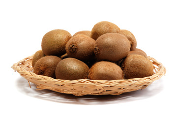 Fresh fruit. Kiwi isolated on a white background.