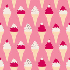 Ice Cream Cones Background