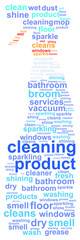 Cleaning Product Word Cloud Concept