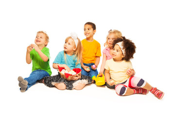 Kids and Easter eggs