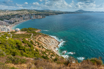 Mediterranean coast, high view