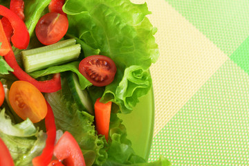 salad with vegetable