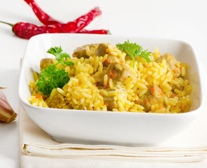 Traditional oriental pilaf