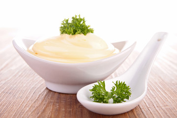 bowl of mayonnaise