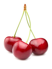Ripe cherry in closeup