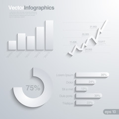 Infographics design elements vector template.