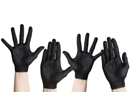 black hands