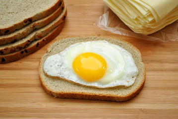 Preparing an Egg Sandwich