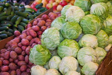 Fototapeta na wymiar vegetable market