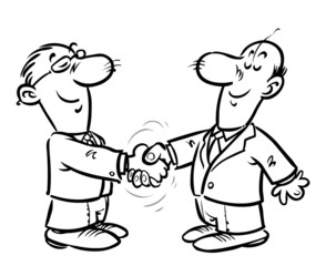 Businessmen handshake.