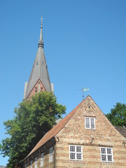 Fototapeta na wymiar Kościół Mariacki w Flensburg