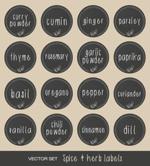 Spice and herb labels - 51233874