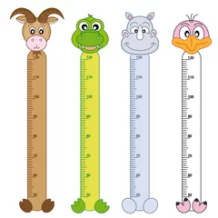 Acrylic prints Height scale Bumper children meter wall. Wildlife Stickers