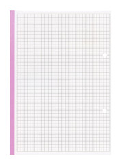 White squared paper sheet background
