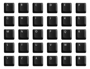 Alphabet of black keyboard - 51234615