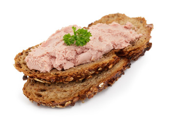 Vollkornbrot mit Leberwurst